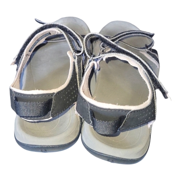 Teva Women's Verra Black and Gray Strappy Hiking Hook & Loop Sandals Sz 8 - Picture 3 of 9